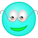 download Smiley With Glasses clipart image with 135 hue color