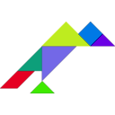 download Tangram clipart image with 45 hue color