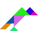 download Tangram clipart image with 90 hue color