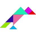download Tangram clipart image with 135 hue color
