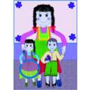 download Kinder clipart image with 225 hue color