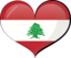 Lebanon Heart Flag