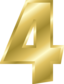 Effect Letters Alphabet Gold