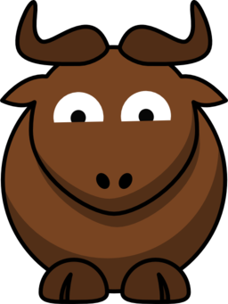 Cartoon Gnu Glee