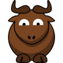 Cartoon Gnu Glee