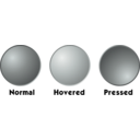 download Grey Web Button Template clipart image with 90 hue color