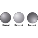 download Grey Web Button Template clipart image with 180 hue color