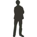download Person Outline 3 clipart image with 225 hue color