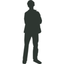 download Person Outline 3 clipart image with 315 hue color