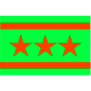 download 3 Star Flag clipart image with 135 hue color