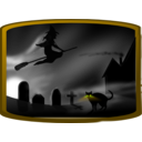 download Dark Spooky Landscape Ii clipart image with 45 hue color