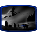 download Dark Spooky Landscape Ii clipart image with 225 hue color