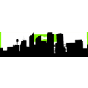 download Sydney Skyline clipart image with 90 hue color