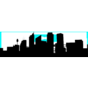 download Sydney Skyline clipart image with 180 hue color