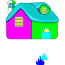 download Casita Redondita clipart image with 180 hue color