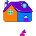download Casita Redondita clipart image with 270 hue color