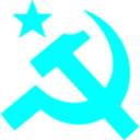 download Hammer And Sickle clipart image with 180 hue color