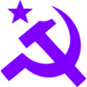 download Hammer And Sickle clipart image with 270 hue color