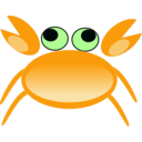 download Red Crab clipart image with 45 hue color