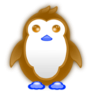 download Small Penguin clipart image with 180 hue color