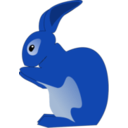 download Rabbit clipart image with 180 hue color