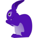 download Rabbit clipart image with 225 hue color