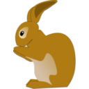 download Rabbit clipart image with 0 hue color