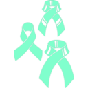download Pink Ribbons For Plotter clipart image with 180 hue color