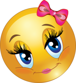 Cute Lovely Girl Smiley Emoticon