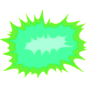 download Explosion clipart image with 90 hue color