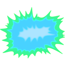 download Explosion clipart image with 135 hue color