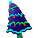 download Christmas Tree clipart image with 135 hue color