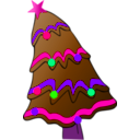 download Christmas Tree clipart image with 270 hue color