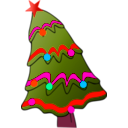 download Christmas Tree clipart image with 315 hue color