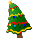 download Christmas Tree clipart image with 0 hue color