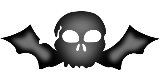 A Skull With Bat Wings