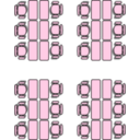 download Classroom Seat Layouts clipart image with 90 hue color