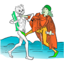 download Dance Macabre 5 clipart image with 90 hue color