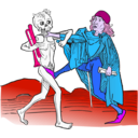 download Dance Macabre 5 clipart image with 270 hue color