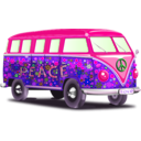 download Peace And Love clipart image with 270 hue color
