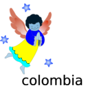 download Angel clipart image with 180 hue color