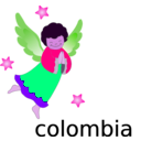 download Angel clipart image with 270 hue color