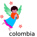 download Angel clipart image with 315 hue color