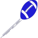 download American Football clipart image with 225 hue color