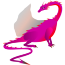 download Fire Dragon clipart image with 315 hue color