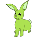 download Bunny clipart image with 45 hue color