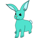 download Bunny clipart image with 135 hue color