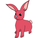 download Bunny clipart image with 315 hue color