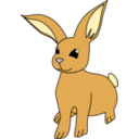 download Bunny clipart image with 0 hue color