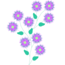 download Flower clipart image with 45 hue color